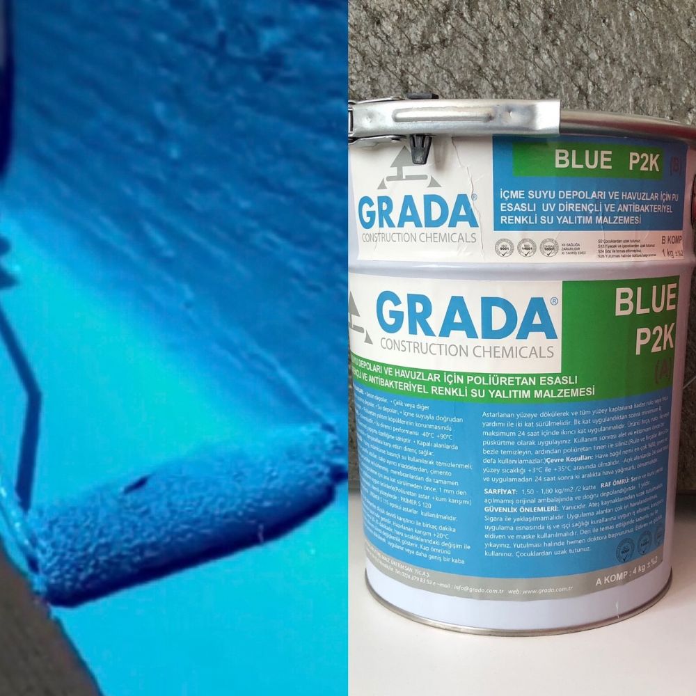 GRADA BLUE P2K Waterproofing Coating For Pool,Tank